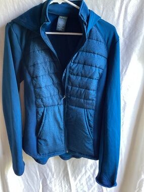 tek gear Blue Quilted Puffer Jacket with Hood